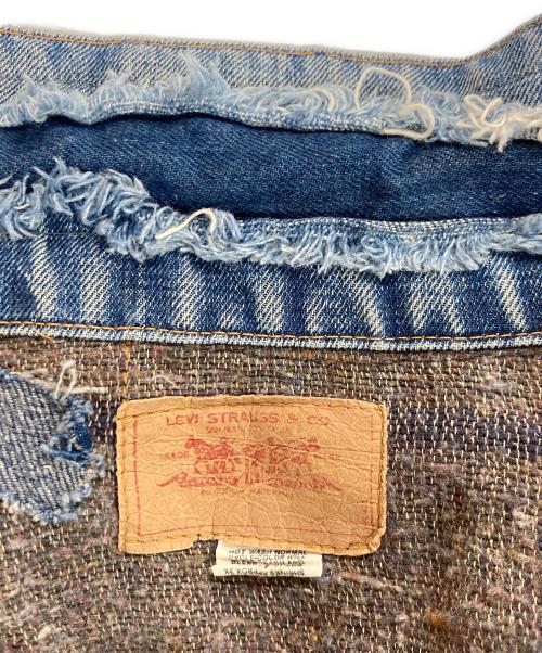 LEVI'S（リーバイス）LEVI'S (リーバイス) 70s 裏地ブランケット デニムジャケット インディゴ サイズ:肩幅47cm,身幅,51cm,袖丈,59cm,着丈55ｃｍの古着・服飾アイテム