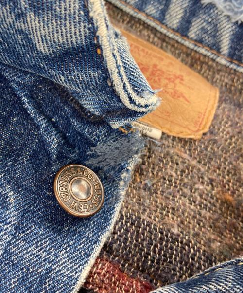 LEVI'S（リーバイス）LEVI'S (リーバイス) 70s 裏地ブランケット デニムジャケット インディゴ サイズ:肩幅47cm,身幅,51cm,袖丈,59cm,着丈55ｃｍの古着・服飾アイテム