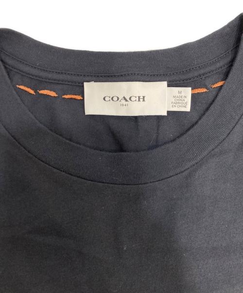 COACH（コーチ）COACH (コーチ) ロゴ刺繍ｔシャツ ネイビー サイズ:Mの古着・服飾アイテム