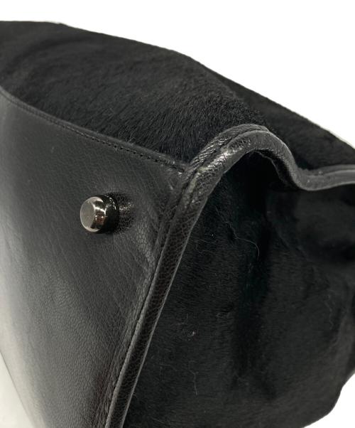 COACH（コーチ）COACH (コーチ) ハラコ2WAYトートバッグ ブラックの古着・服飾アイテム