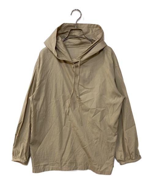 Whim Gazette（ウィムガゼット）Whim Gazette (ウィムガゼット) フーディーシャツ ベージュ サイズ:Fの古着・服飾アイテム