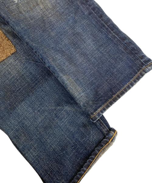 Rugby Ralph Lauren（ラグビーラルフローレン）Rugby Ralph Lauren (ラグビーラルフローレン) ダメージ リペア加工 デニムパンツ ネイビー サイズ:30の古着・服飾アイテム