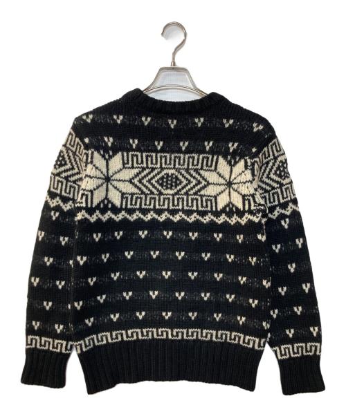 NIGEL CABOURN（ナイジェルケーボン）NIGEL CABOURN (ナイジェルケーボン) ウールニットセーター ブラック サイズ:46の古着・服飾アイテム