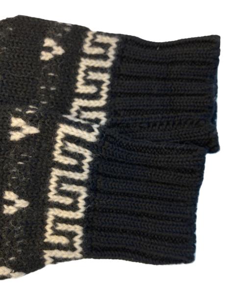 NIGEL CABOURN（ナイジェルケーボン）NIGEL CABOURN (ナイジェルケーボン) ウールニットセーター ブラック サイズ:46の古着・服飾アイテム