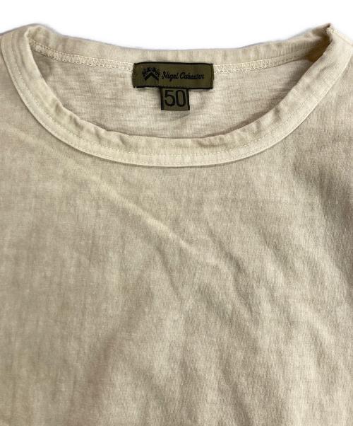 NIGEL CABOURN（ナイジェルケーボン）NIGEL CABOURN (ナイジェルケーボン) 7.8oz BASEBALL SHIRT ベースボールシャツ カットソー ベージュ×グリーン サイズ:50の古着・服飾アイテム