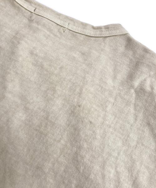 NIGEL CABOURN（ナイジェルケーボン）NIGEL CABOURN (ナイジェルケーボン) 7.8oz BASEBALL SHIRT ベースボールシャツ カットソー ベージュ×グリーン サイズ:50の古着・服飾アイテム