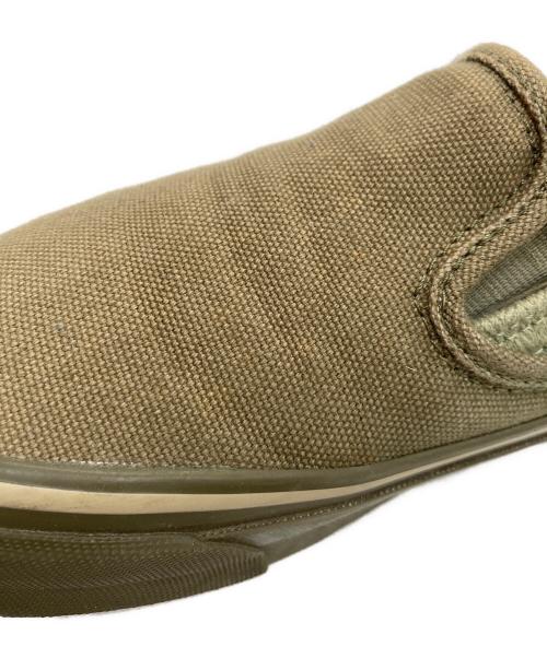 NIGEL CABOURN（ナイジェルケーボン）NIGEL CABOURN (ナイジェルケーボン) VANS (ヴァンズ) スリッポン グリーン サイズ:27の古着・服飾アイテム