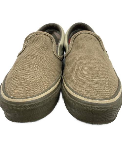 NIGEL CABOURN（ナイジェルケーボン）NIGEL CABOURN (ナイジェルケーボン) VANS (ヴァンズ) スリッポン グリーン サイズ:27の古着・服飾アイテム