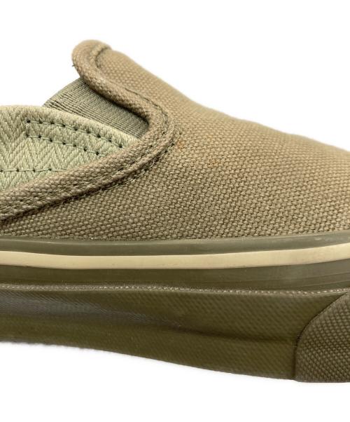 NIGEL CABOURN（ナイジェルケーボン）NIGEL CABOURN (ナイジェルケーボン) VANS (ヴァンズ) スリッポン グリーン サイズ:27の古着・服飾アイテム