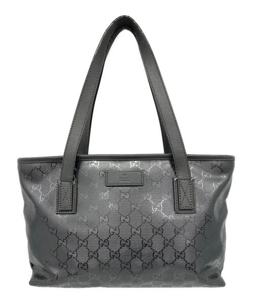 GUCCI（グッチ）GUCCI (グッチ) GGスプリームトートバッグ グレーの古着・服飾アイテム