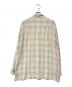 YOKE (ヨーク) OVERSIZED OPEN COLLAR SHIRT オープンカラー オーバーサイズ チェックシャツ ベージュ サイズ:2：11000円