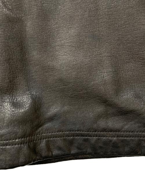 BEAMS（ビームス）BEAMS (ビームス) Washable Leather T-shirt / ウォッシャブルレザーTシャツ ブラック サイズ:Lの古着・服飾アイテム