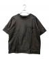 BEAMS（ビームス）の古着「Washable Leather T-shirt / ウォッシャブルレザーTシャツ」｜ブラック