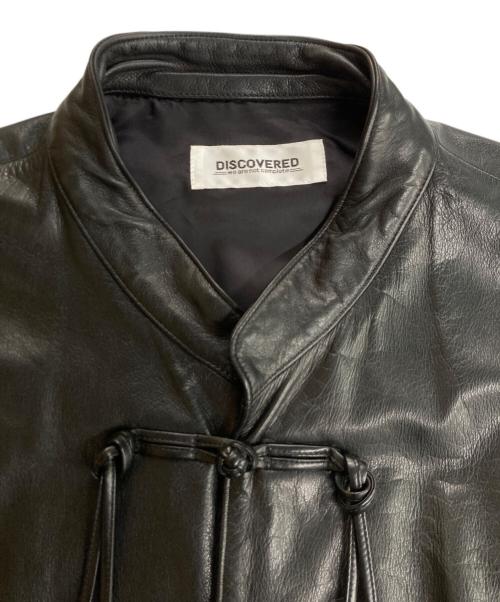 DISCOVERED（ディスカバード）DISCOVERED (ディスカバード) Cow Leather China Shirt Blouson / カウレザーチャイナシャツブルゾン ブラック サイズ:2の古着・服飾アイテム
