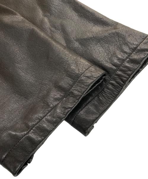 DISCOVERED（ディスカバード）DISCOVERED (ディスカバード) Cow Leather China Shirt Blouson / カウレザーチャイナシャツブルゾン ブラック サイズ:2の古着・服飾アイテム