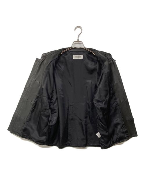 DISCOVERED（ディスカバード）DISCOVERED (ディスカバード) Cow Leather China Shirt Blouson / カウレザーチャイナシャツブルゾン ブラック サイズ:2の古着・服飾アイテム