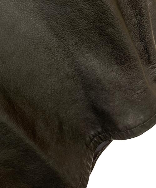 DISCOVERED（ディスカバード）DISCOVERED (ディスカバード) Cow Leather China Shirt Blouson / カウレザーチャイナシャツブルゾン ブラック サイズ:2の古着・服飾アイテム