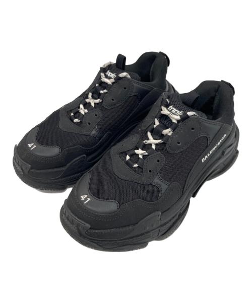 BALENCIAGA（バレンシアガ）BALENCIAGA (バレンシアガ) TRIPLE S SNEAKER トリプルS ブラック サイズ:27の古着・服飾アイテム