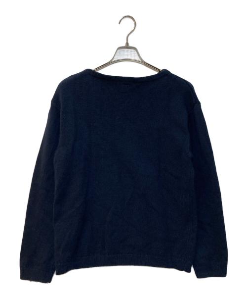 HUMAN MADE（ヒューマンメイド）HUMAN MADE (ヒューマンメイド) Heart L/S Knit Sweater ネイビー サイズ:Sの古着・服飾アイテム