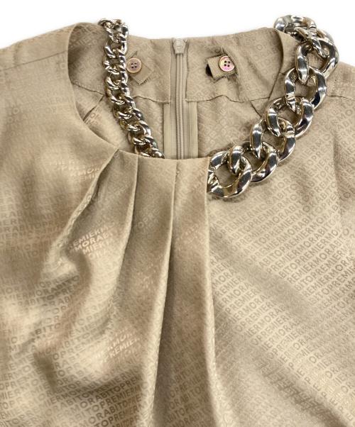 MORABITO（モラビト）MORABITO (モラビト) シルクブラウス ベージュ サイズ:38の古着・服飾アイテム