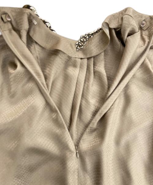 MORABITO（モラビト）MORABITO (モラビト) シルクブラウス ベージュ サイズ:38の古着・服飾アイテム