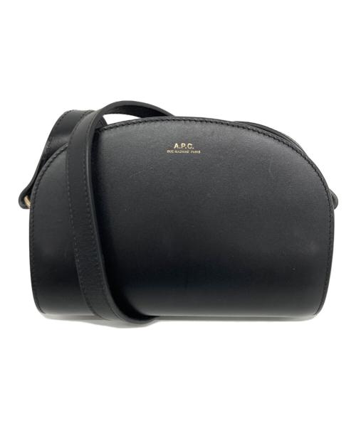 A.P.C.（アーペーセー）A.P.C. (アーペーセー) ハーフムーン ショルダーバッグ ブラックの古着・服飾アイテム