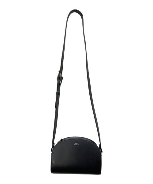 A.P.C.（アーペーセー）A.P.C. (アーペーセー) ハーフムーン ショルダーバッグ ブラックの古着・服飾アイテム