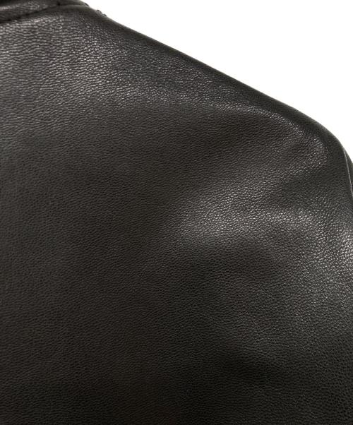 BEAMS PLUS（ビームスプラス）BEAMS PLUS (ビームスプラス) MIL Flight Jacket Leather レザーミリタリーフライトジャケット ブラック サイズ:XLの古着・服飾アイテム