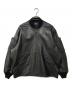 BEAMS PLUS（ビームスプラス）の古着「MIL Flight Jacket Leather レザーミリタリーフライトジャケット」｜ブラック