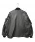 BEAMS PLUS (ビームスプラス) MIL Flight Jacket Leather レザーミリタリーフライトジャケット ブラック サイズ:XL：50000円