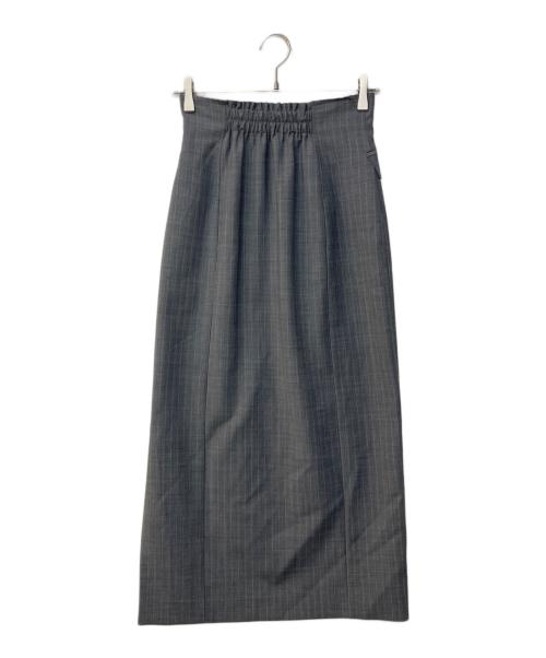 anuans（アニュアンス）anuans (アニュアンス) ダブルボタンペンシルスカート グレー サイズ:Mの古着・服飾アイテム