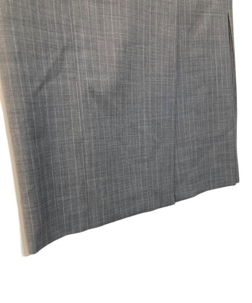 anuans（アニュアンス）anuans (アニュアンス) ダブルボタンペンシルスカート グレー サイズ:Mの古着・服飾アイテム