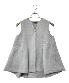 anuans（アニュアンス）の古着「タックフレアカットベスト」｜グレー