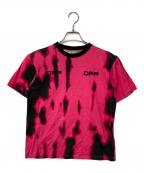 OFFWHITEオフホワイト）の古着「タイダイ柄Ｔシャツ」｜ピンク