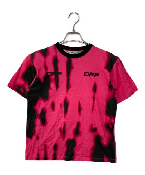 OFFWHITE（オフホワイト）OFFWHITE (オフホワイト) タイダイ柄Ｔシャツ ピンク サイズ:Sの古着・服飾アイテム