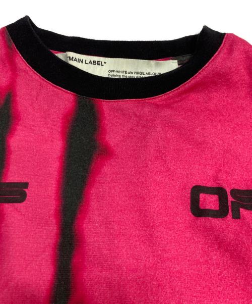 OFFWHITE（オフホワイト）OFFWHITE (オフホワイト) タイダイ柄Ｔシャツ ピンク サイズ:Sの古着・服飾アイテム