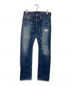 Hysteric Glamourヒステリックグラマー）の古着「スタッズ デニムパンツ」｜インディゴ