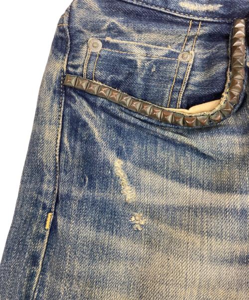 Hysteric Glamour（ヒステリックグラマー）Hysteric Glamour (ヒステリックグラマー) スタッズデニムパンツ インディゴ サイズ:W30の古着・服飾アイテム