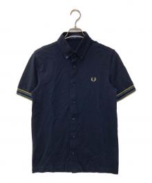 FRED PERRY（フレッドペリー）の古着「鹿の子BDシャツ」｜ネイビー