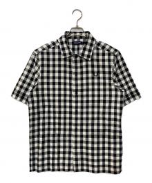 FRED PERRY（フレッドペリー）の古着「チェックシャツ」｜ブラック×ホワイト