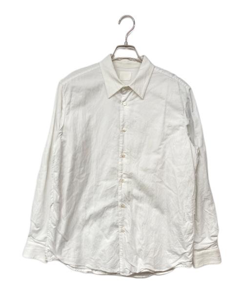 山内（ヤマウチ）山内 (ヤマウチ) 塩縮加工コットンリネンシャツ ホワイト サイズ:4の古着・服飾アイテム