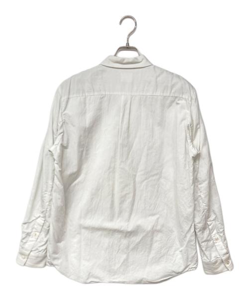山内（ヤマウチ）山内 (ヤマウチ) 塩縮加工コットンリネンシャツ ホワイト サイズ:4の古着・服飾アイテム