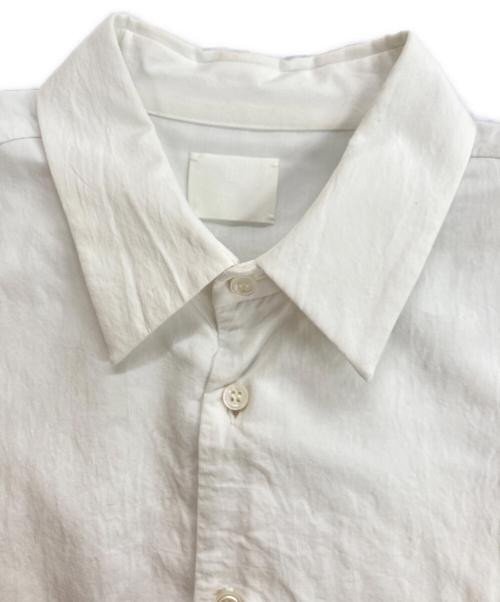 山内（ヤマウチ）山内 (ヤマウチ) 塩縮加工コットンリネンシャツ ホワイト サイズ:4の古着・服飾アイテム