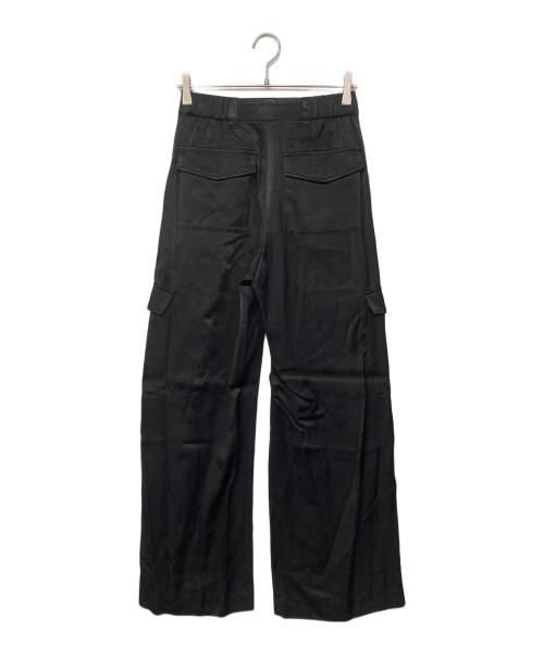 DES PRES（デ プレ）DES PRES (デ プレ) ソフトサテンワイドカーゴパンツ ブラック サイズ:36 未使用品の古着・服飾アイテム