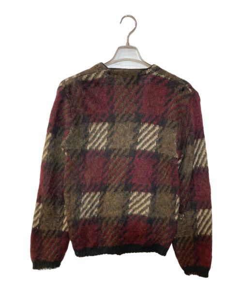 JERSILD（ジャーシルド）JERSILD (ジャーシルド) 60S ウールモヘア チェックニットカーディガン マルチカラー サイズ:Mの古着・服飾アイテム