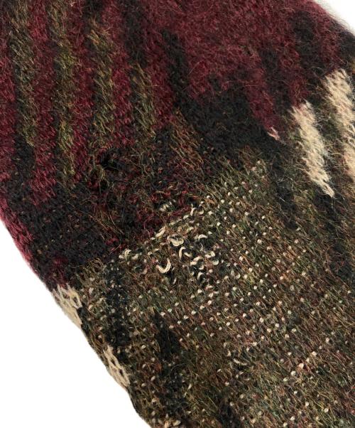 JERSILD（ジャーシルド）JERSILD (ジャーシルド) 60S ウールモヘア チェックニットカーディガン マルチカラー サイズ:Mの古着・服飾アイテム