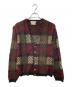 JERSILD（ジャーシルド）の古着「60S ウールモヘア チェックニットカーディガン」｜マルチカラー
