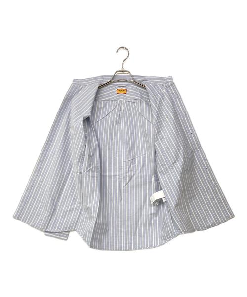 HUMAN MADE（ヒューマンメイド）HUMAN MADE (ヒューマンメイド) STRIPE OX B.D SHIRT ブルー サイズ:Sの古着・服飾アイテム