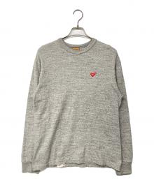 HUMAN MADE（ヒューマンメイド）の古着「Polar Bear Graphic Longsleeve T-Shirt バックプリントL/S TEE」｜グレー