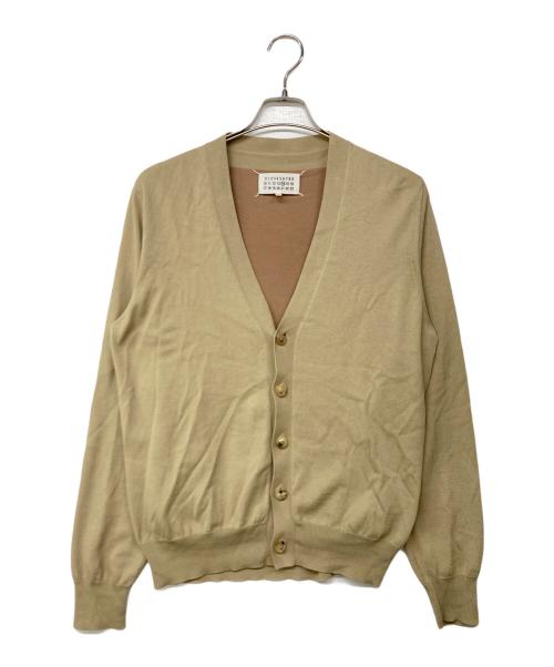 Maison Margiela（メゾンマルジェラ）Maison Margiela (メゾンマルジェラ) バイカラースイッチングカーディガン ベージュ サイズ:Mの古着・服飾アイテム